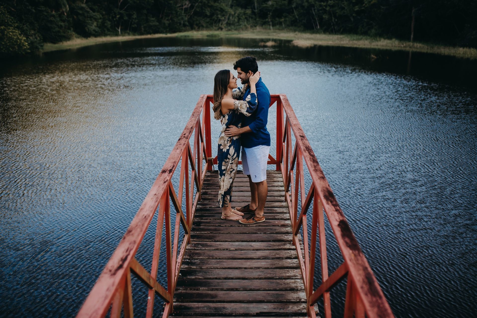 003 ensaio ponte floresta lago por do sol igreja interior